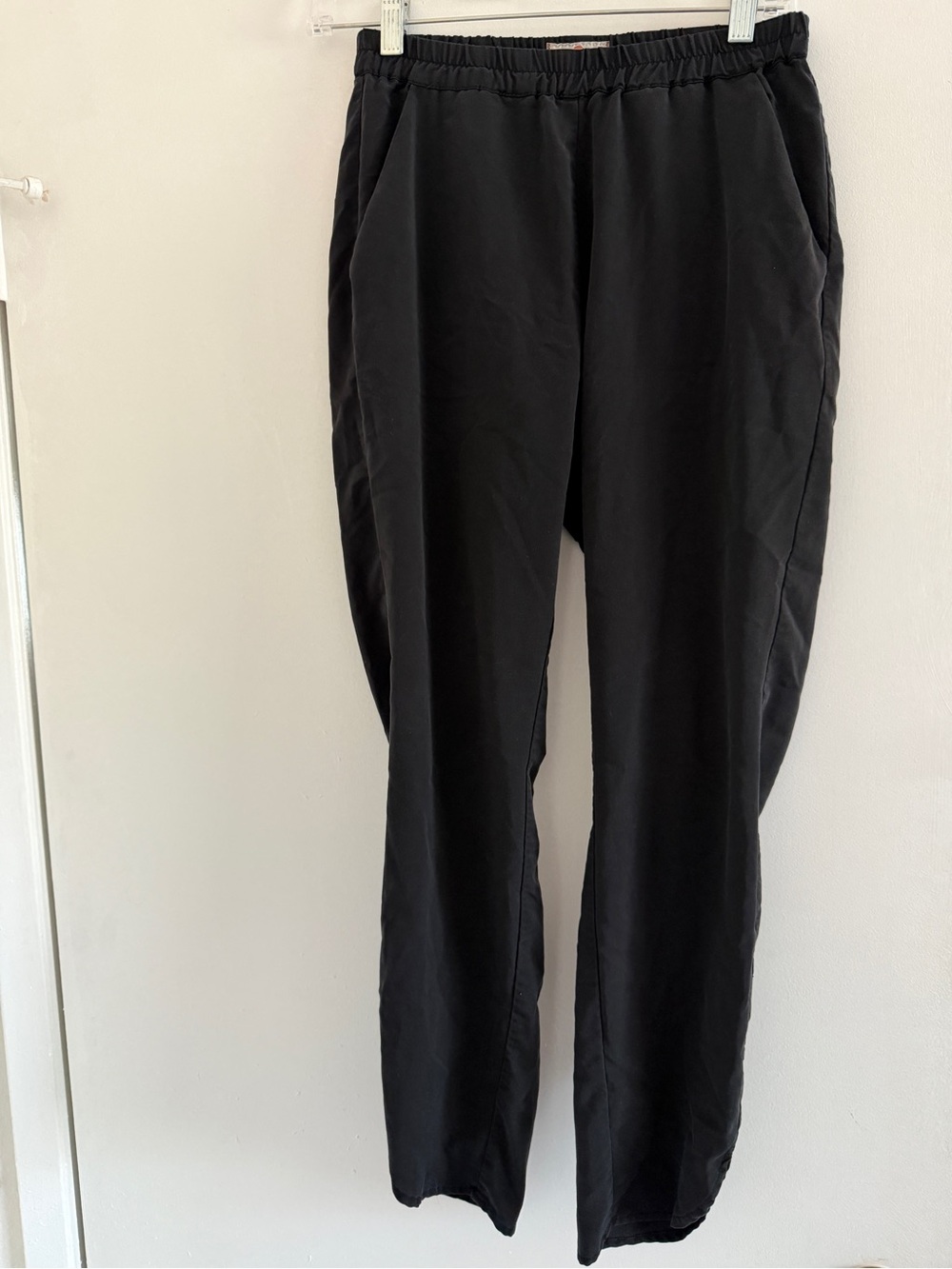 Marine Layer Black Elastic-Waist jogger trousers